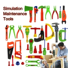 27/32 шт. детей Инструменты для ремонта комплект мальчик Моделирование обслуживание Наборы детская Портативный мастер ящик для инструментов игрушки ролевые игры подарки