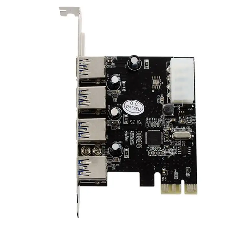 Быстрый USB 3 0 PCI-E PCIE 4 порта Экспресс-карта расширения | Компьютеры и офис