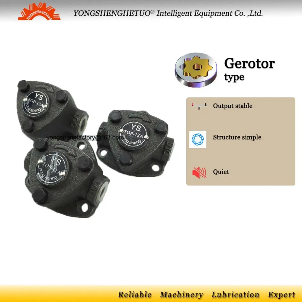 

Electric trochoid pump circulation gerotor oil lubricator gear lubrication pump TOP-12A for circulating lubrication system