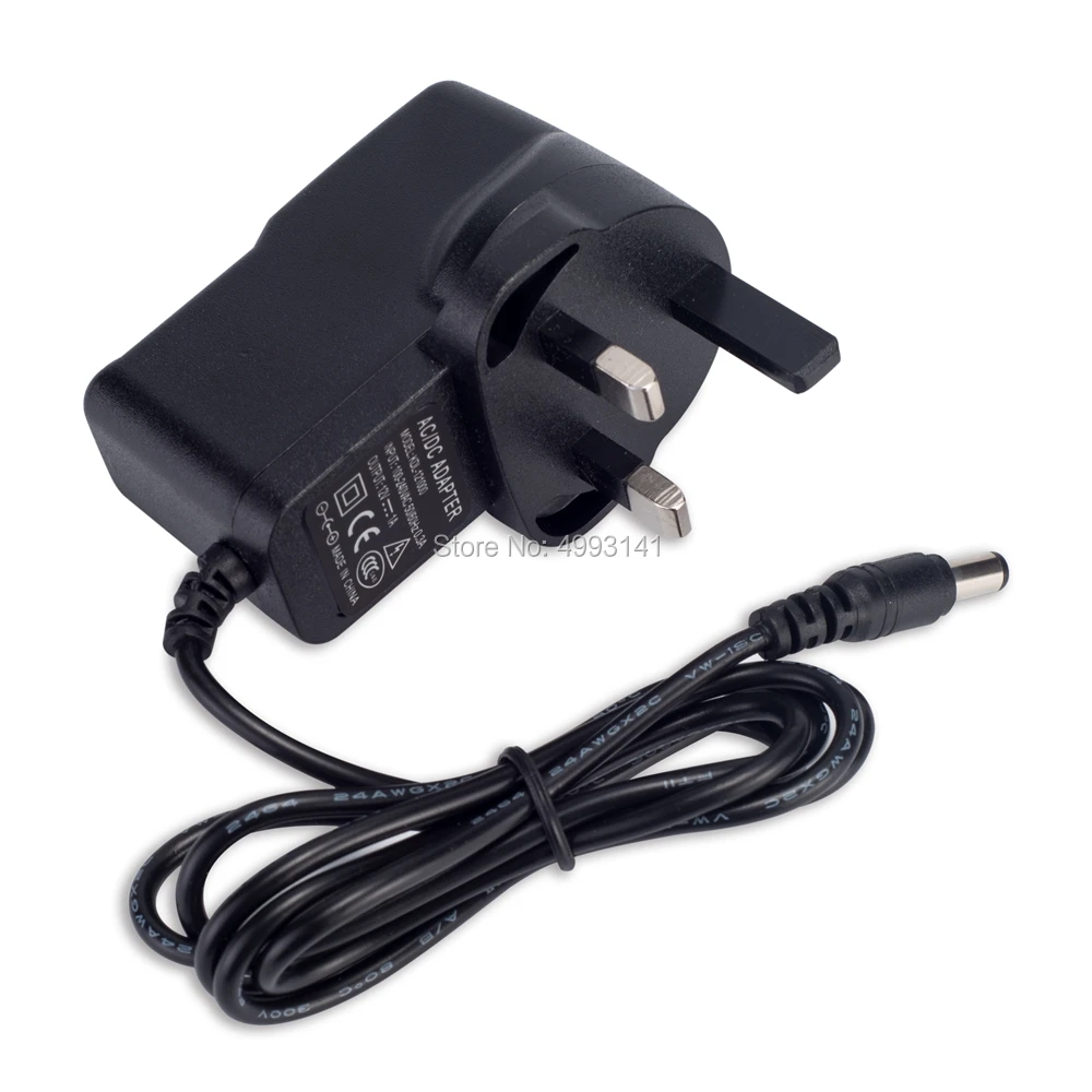 

50PCS AC 100V-240V Converter DC 3V1A 4.5V1A 5V1A 6V1A 7.5V1A 9V1A 12V 1A UK Plug LED Light Strip Power Adapter Supply Charger