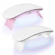 Профессиональный маникюр 6 Вт мини-лампа для ногтей USB складной в форме мыши УФ светодиодный светильник отверждения геля дизайн ногтей лампа для маникюра