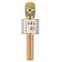 Кошки беспроводной караоке Ручной USB микрофон для караоке плеер bluetooth-микрофон динамик