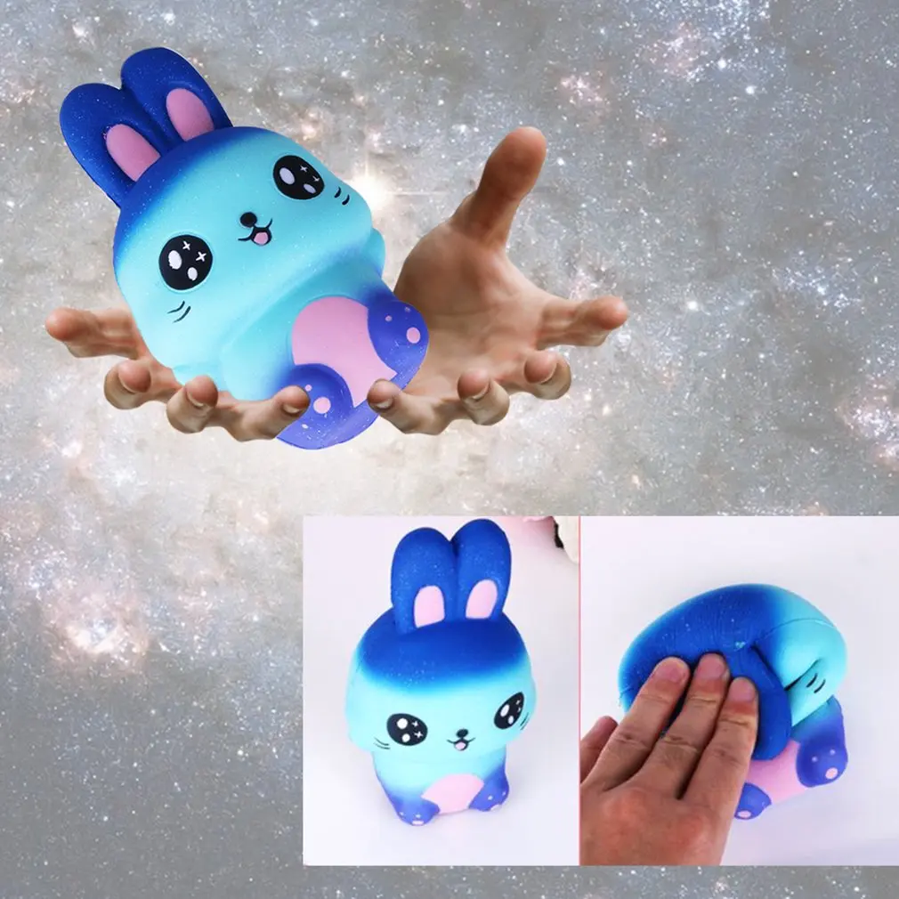 Новый Кролик медленный отскок Squishy игрушка PU моделирование хлеб сжал