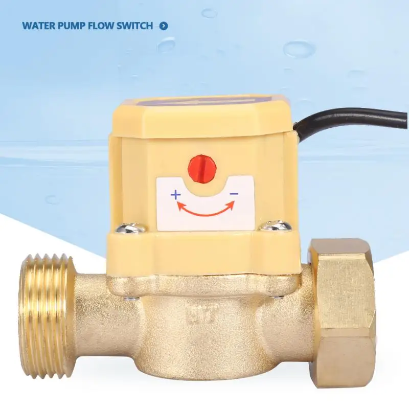 

G3/4-G3/4 Thread Water Pump Adjustable Flow Sensor Pressure Automatic Control Switch 220V Water Flow Control High Quality