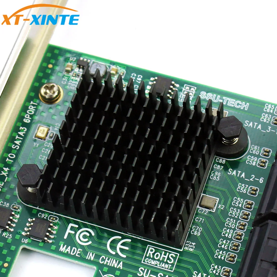 PCI E Express до 6 портов SATA3.0 SATA 3 III Гбит/с контроллер адаптер расширения w