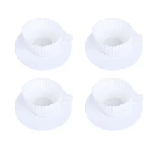 4 шт. силиконовых кейсов кекс выпечка кексов пресс-формы с чайные блюдца