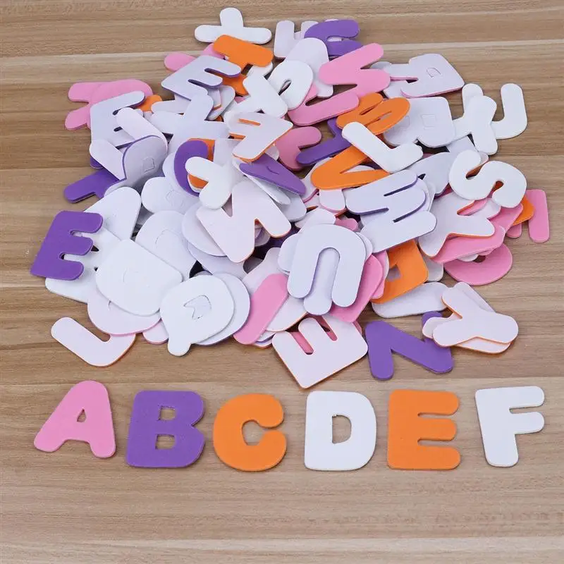 

150pcs Foam Stickers Self Adhesive Letter Stickers to Kids Nursery Kindergarten(Random Color)