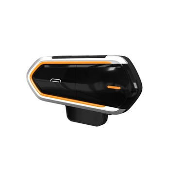 Motorcycle Intercom Helmet Headsets Wireless Bluetooth Interphone Handsfree Waterproof Headset FM Radio Moto Headphone With Mic ohanee new version bluetooth motorcycle interphone headset helmet intercom lcd screen with fm radio soft earpiece