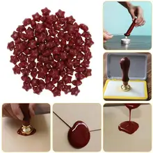 100 шт многоцветная пятиконечная звезда уплотнение воск краска печать специальный штамп краски воск бумага конверты украшения карт