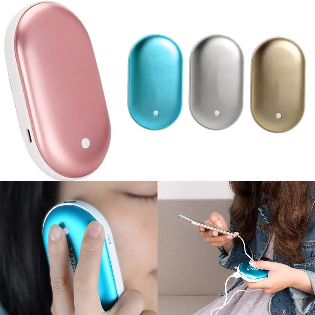 

4000 mAh Mini Hand Warmer USB Charging Pocket 5V/1A Phone Power Bank Long-Life Portable Winter Body Handy Warmer Hand Heater