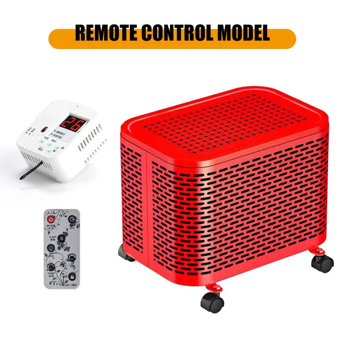 

220V 2000W Remote Control Air Heater Electric Heater Warm Air Handy Blower Room Fan Radiator Warmer For Office Home Hotel