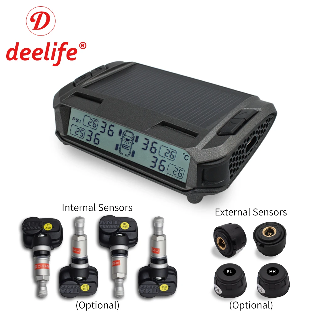 TPMS Датчик давления в шинах сигнализация система мониторинга солнечной