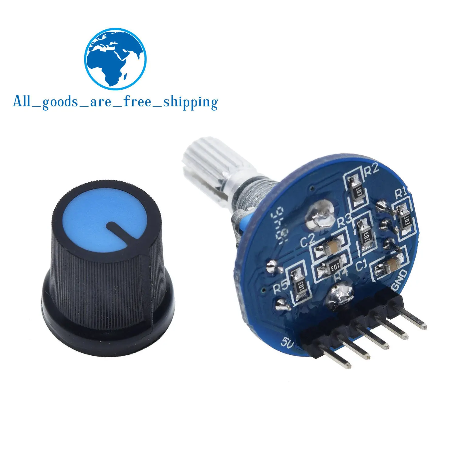 Модуль роторного энкодера TZT для разработки датчика Arduino Круглый аудио
