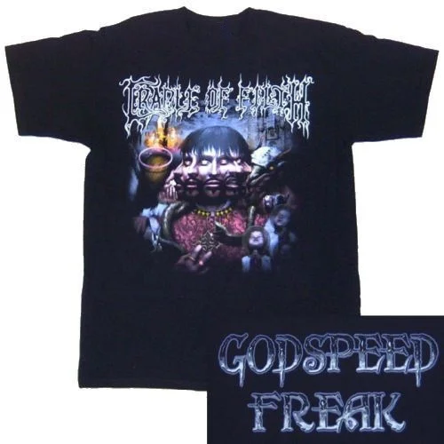 

Band T Shirts Cradle Of Filth Godspeed Freak Men'S Graphic O-Neck Short-Sleeve Tees