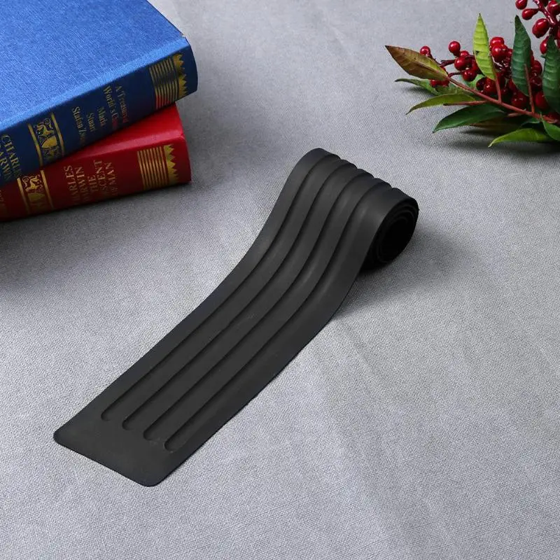 

Car Trunk Door Sill Plate Rear Bumper Guard Protector Rubber Pad Trim Cover Auto Bumper Stickers with Adhesive Tape Free Black