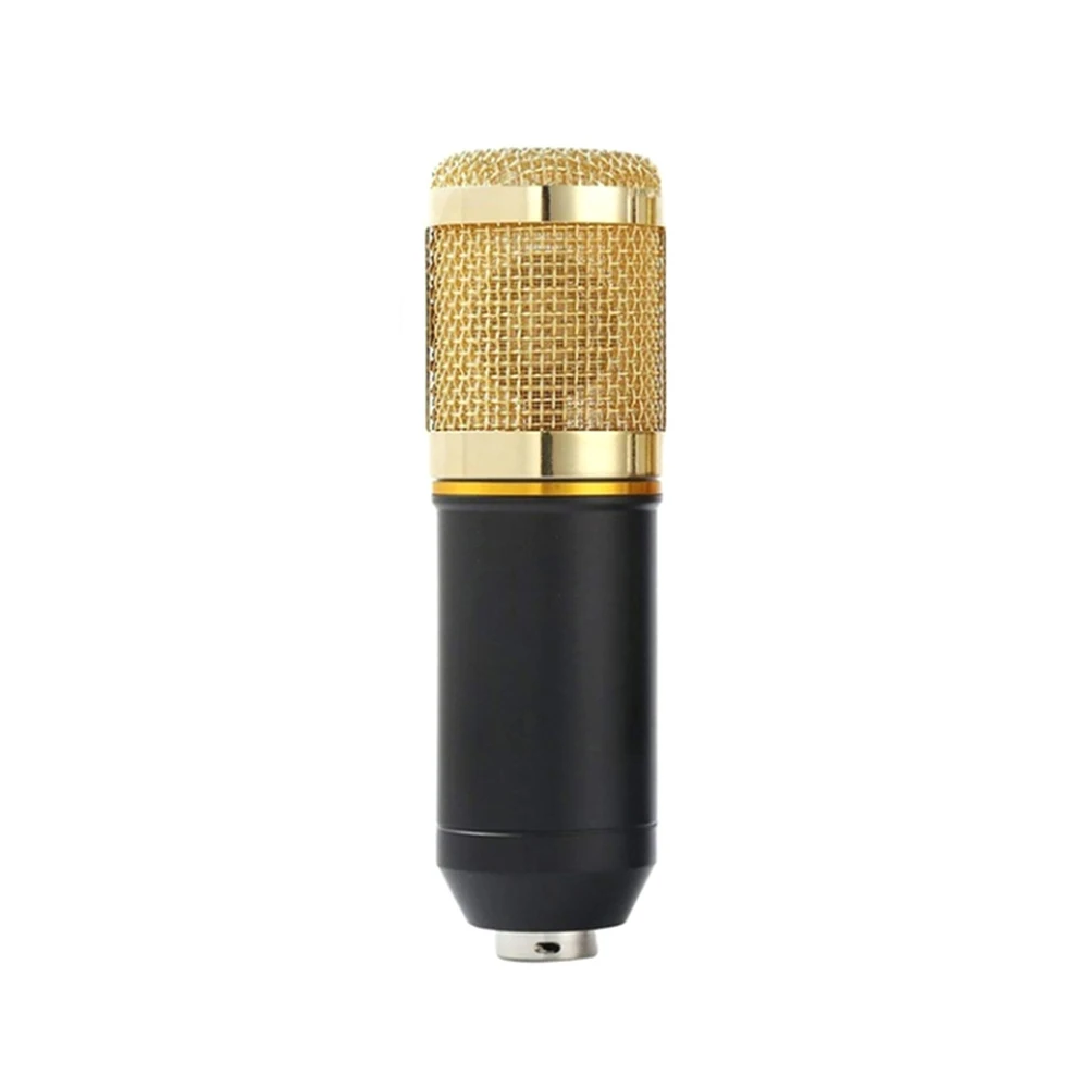 

BM800 Professional Suspension Microphone Kit Studio Live Stream Broadcasting Recording Condenser Microphone Set Gold/Silver