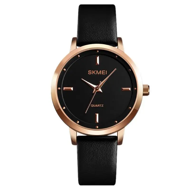 

SKMEI 1457 Brand Women Watches Luxury Leather Montre Femme Fashion Quartz Wristwatches Lady Thin Casual Strap Watch reloj mujer