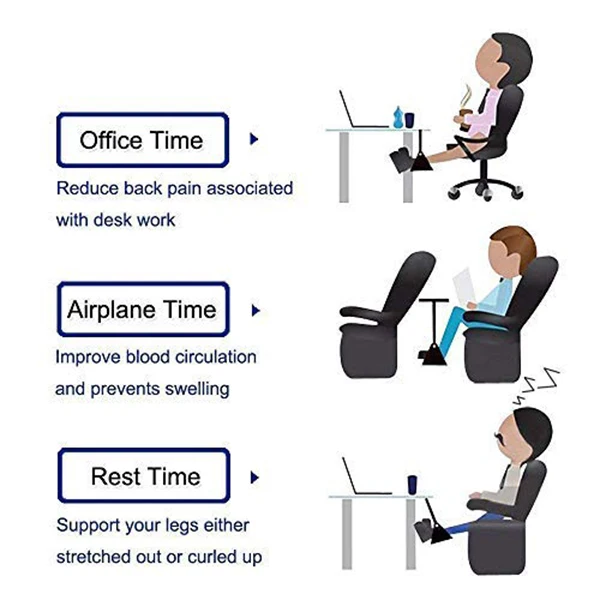 Эргономичная подставка для ног, дорожная подставка для ног самолета, подставка для ног, гамак для ног, аксессуары для переноски под столом