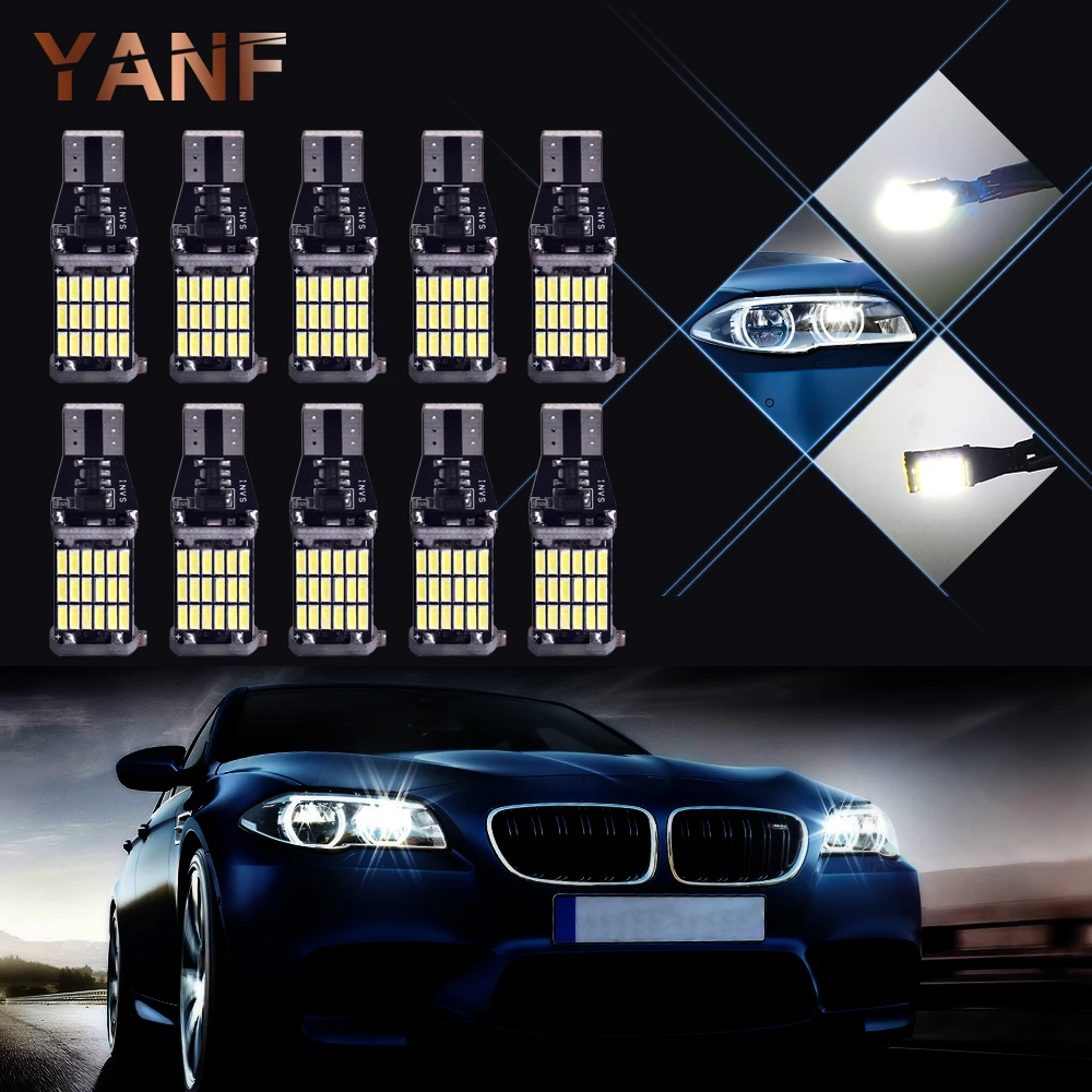 Универсальные 10 шт./лот супер яркие T15 W16W 014 45 SMD светодиодные автомобильные