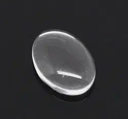 DoreenBeads 100 Clear Oval стеклянные купольные уплотнения 14x10 мм (B13936) Иу