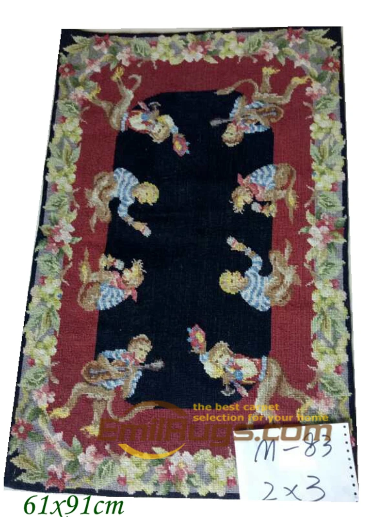 

New Wool Woolen Needlepoint Pillow Christmas Beautiful Needlepoint Home Decoration Carpet Hand Knitted Carpets