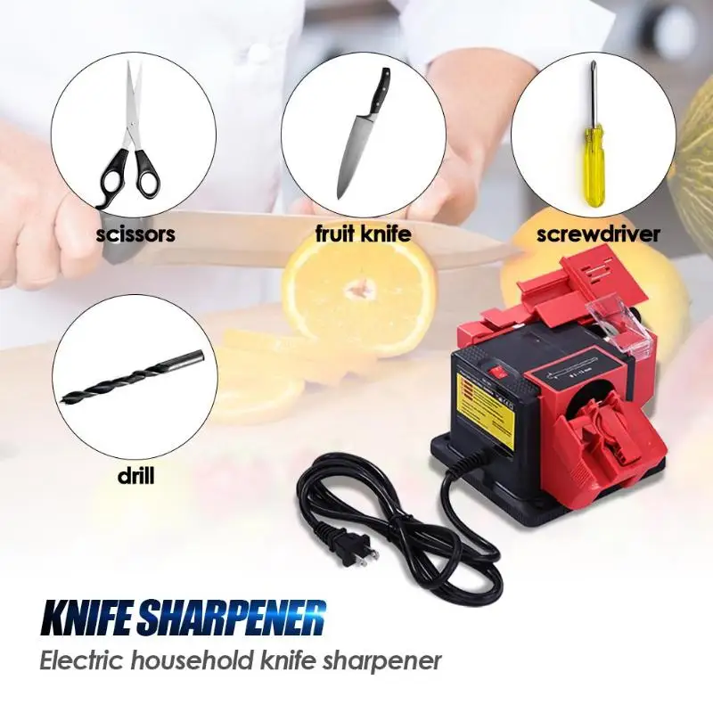 

3 in 1 Electric Drill Bit Knife Scissors Chisel Sharpener Sharpening Grinder Kitchen Multi Function Household Tools