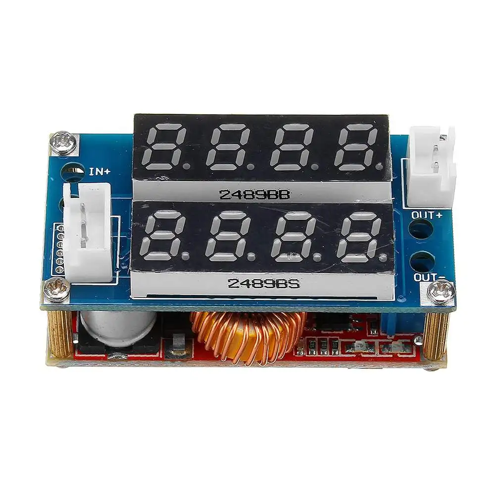 

NEW 5A Step Down Digital Receiver Charge Module CC CV Adjustable With LED Display For Arduino Blue/Red
