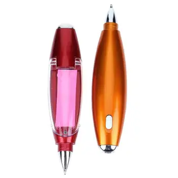 

2pcs Multi-Use Halter Ballpoint Pen Note Paper LED Flashlight Stationery
