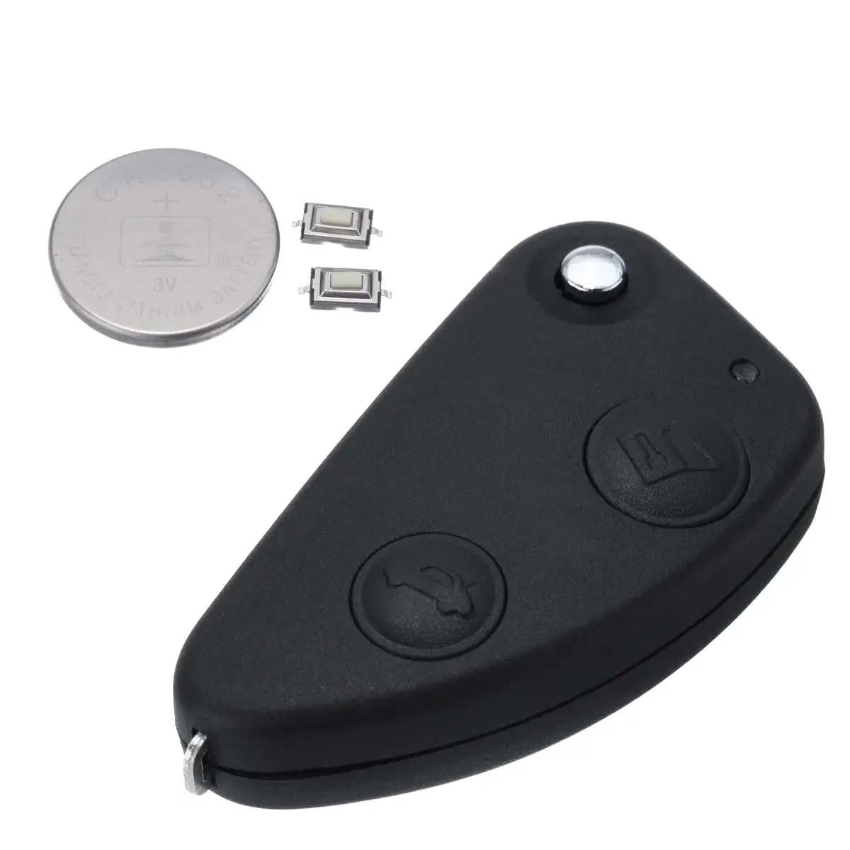 

With Battery 2 Buttons Open Trunk Car Remote Key Fob Case Shell Replacement For Alfa Romeo 147 156 166 GT