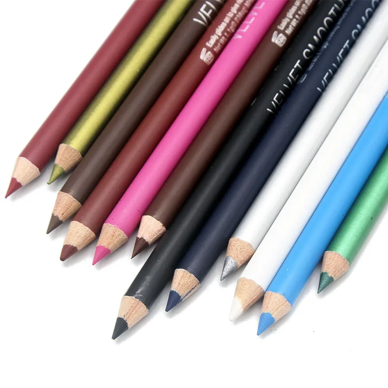 

MENOW 12 Colors Waterproof Eyeliner Pencil Long lasting Makeup Eyebrow Beauty Pen Eye Liner Cosmetic Tools High Quality Natural