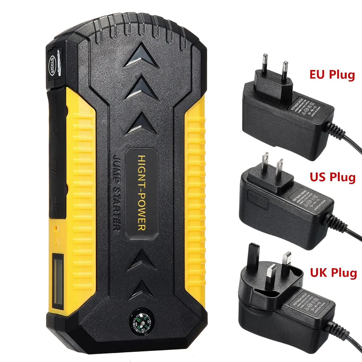Multifunction Jump Starter 88000mAh 12V 4USB 600A Portable Car Battery Emergency Charger Power Bank Booster Starting Device