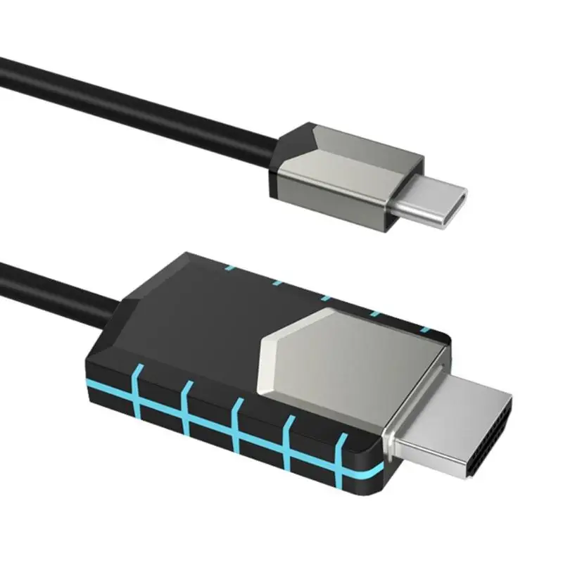 ABS цинковый сплав USB-C type-C к HDMI 4K 30 адаптер HZ конвертер кабель провода шнур для MacBook 100*100*10 мм