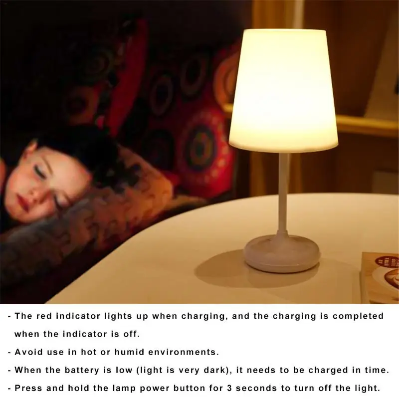 USB Charging Remote Control Desk Lamp Home Touch Smart Night Light Bedroom Study Lighting Wireless  - 32963069548