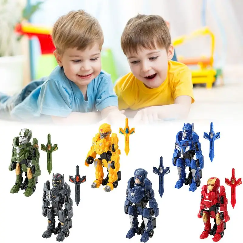 

27/5000 Children Crash Toy Transformers Car Models Automatically Transform Cartoon Toys For Children's Gifts