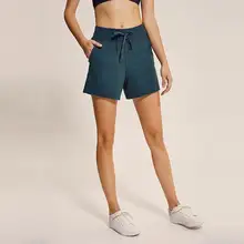 LU-07 новые женские шорты для йоги однотонная одежда для занятий спортом, в тренажерном зале Бриджи лосины на эластичные для фитнеса женские комбинезоны