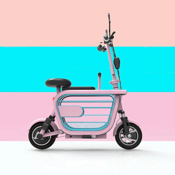 Sale Electric Motorcycle Scooter Adult 2 Wheels Electric Scooters 580W 48V Mini Portabke Electric Bike Bicycle With Two Seat 3