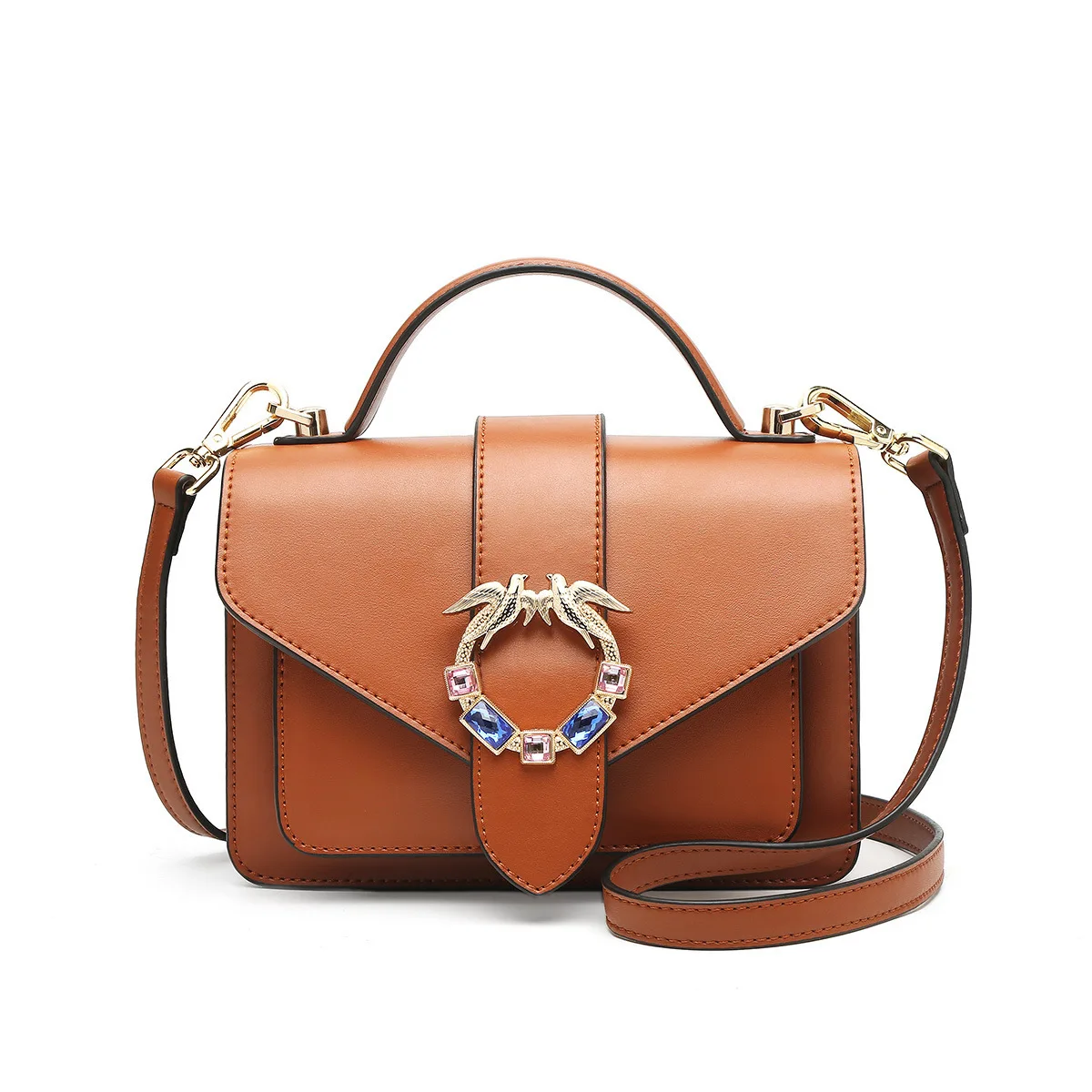 

Women Genuine Leather Shoulder Bag New High Quality Fashion Flap Pocket Crossbody Coin Phone Bag Shoulder Bag For Women 6102