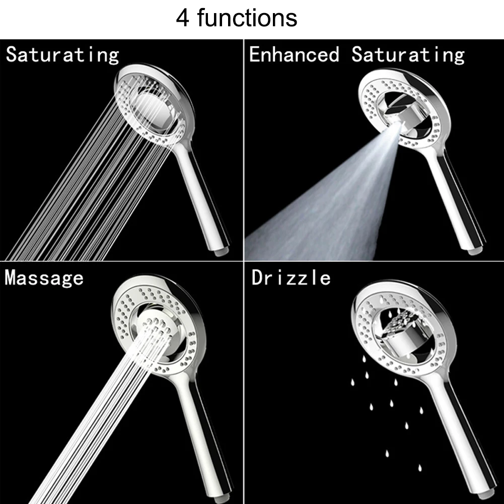 

High-end Handheld Showerhead Ultra-thin Pressurized Water-Saving Shower Head Set