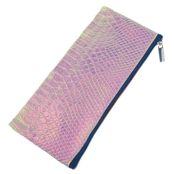 

Makeup Organizer Bag Brush Set Portable Cosmetic Case Laser Fish Scale Glitter Makeup Brush Container Eye Shadow Blush