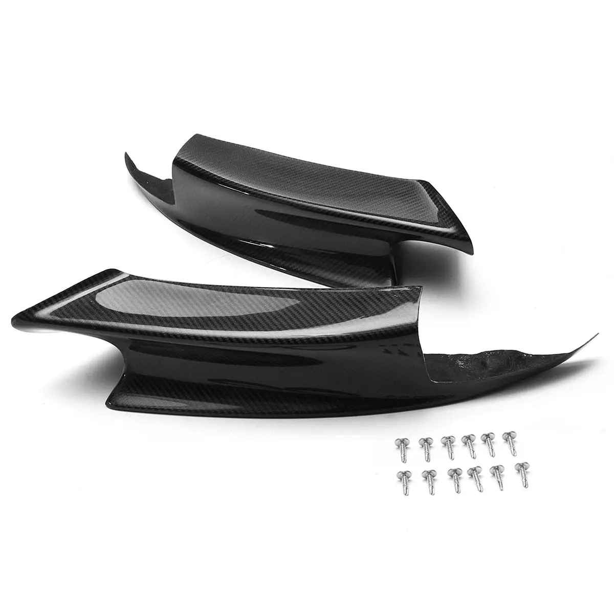 

2PCS Carbon Fiber Front Bumper Lip Splitter Spoiler Flap Cupwings for B MW 07-12 E92 E93 M3