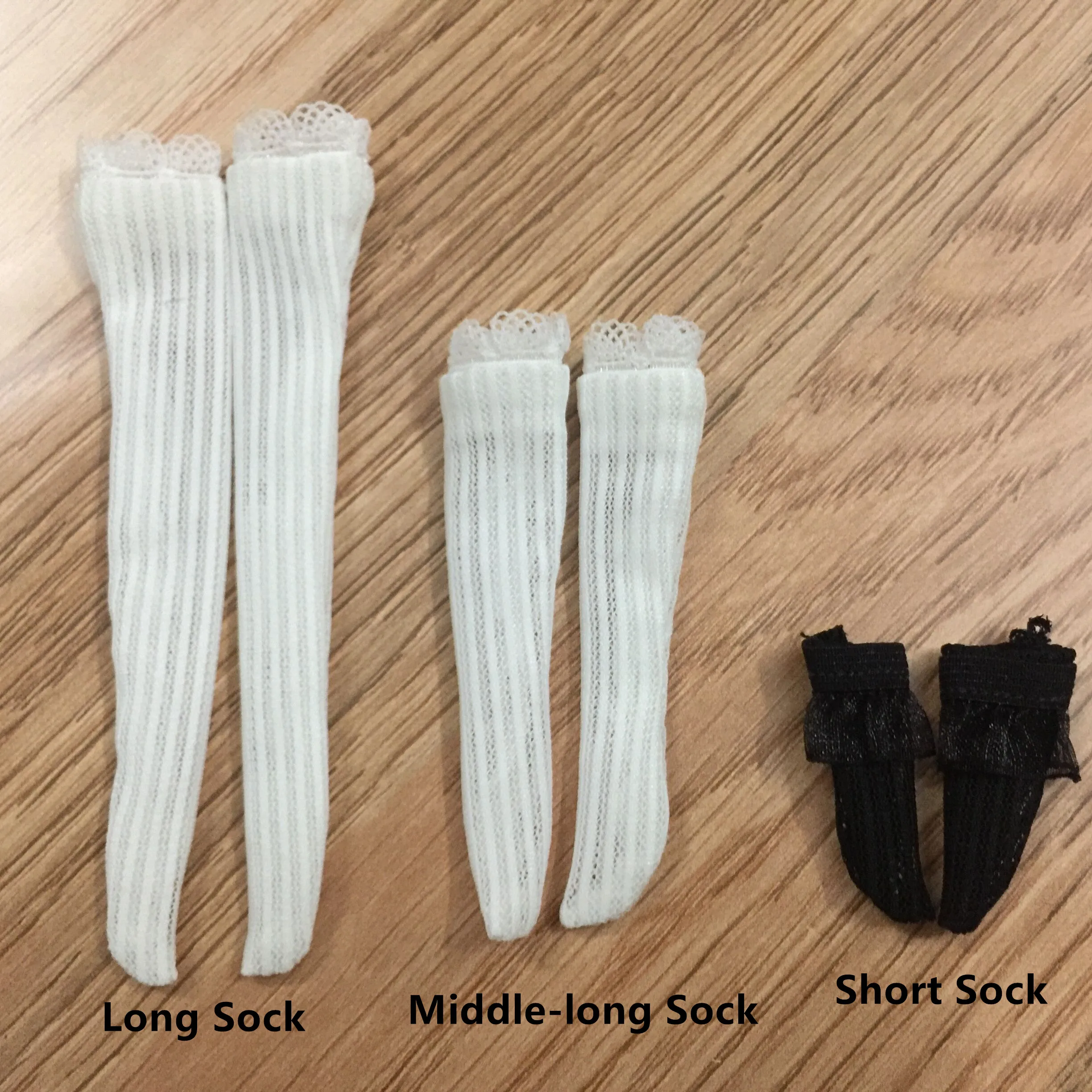 1 Pair Cute Doll Socks Stockings for Blythe Azone  1/6  Doll Clothes NIER