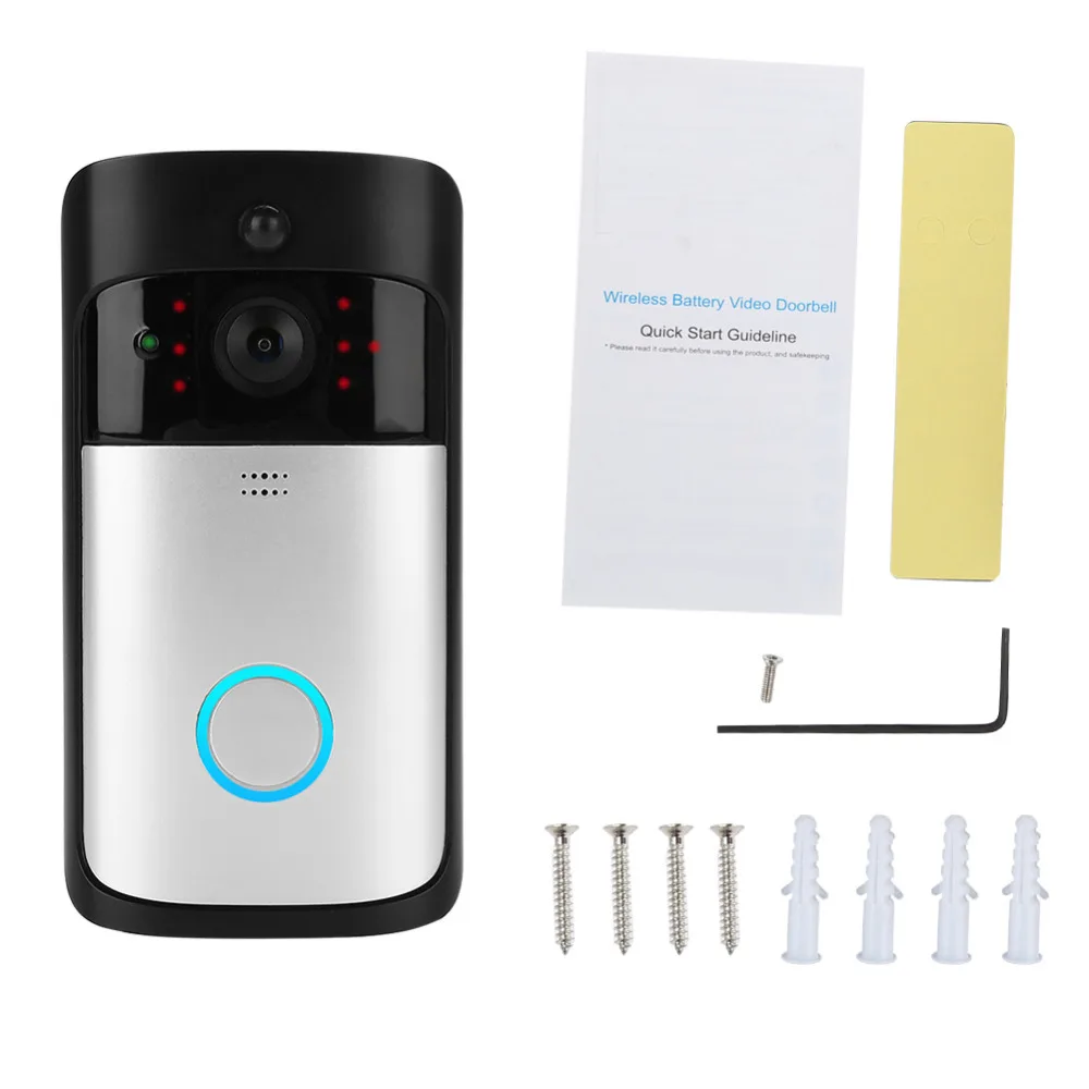 

Wireless WiFi Doorbell Smart Security Door Bell Video Audio Phone PIR Motion Detection Doorbells Smart Phone Doorbell