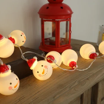 

DC12V 2W 3 Meters 20 LED Snowman Design Fairy String Light USB Powered Warm White IP54 Waterproof Christmas Xmas Festival Party