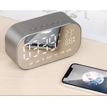 Led Alarm Clock With FM Radio Wireless Bluetooth Speaker Support Aux TF USB Music Player Wireless For Office Bedroom цена Led Alarm Clock With FM Radio Wireless Bluetooth Speaker Support Aux TF USB Music Player Wireless For Office Bedroom цены онлайн