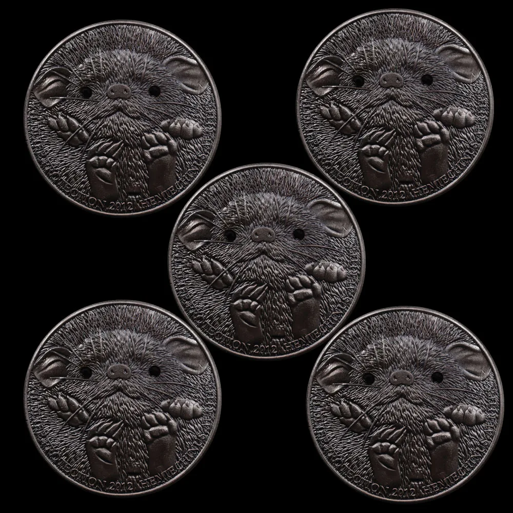 Монгольский исчезающих видов животных Hemiechinus Auritus 5 шт Памятная коллекция монет