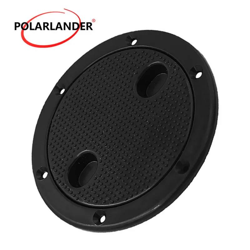Black Inspection Deck Plate 6 inch Marine Boat Access Hatch Cover Twist