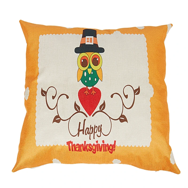 Thanksgiving Pillows Cases Covers Decorative Protector Bed Chair Couch