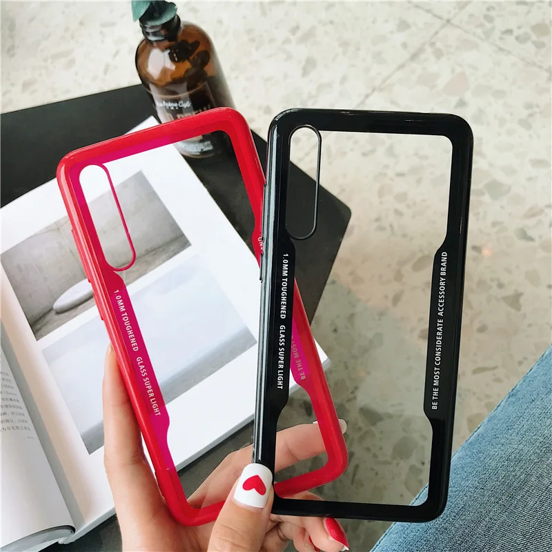 

Luxury PC Acrylic Transaprent Plate Back Cover Case For Huawei P20 P10 Mate10 20 Lite Pro Nova 3i Honor 6A 6X 7A 7CPro Full Case