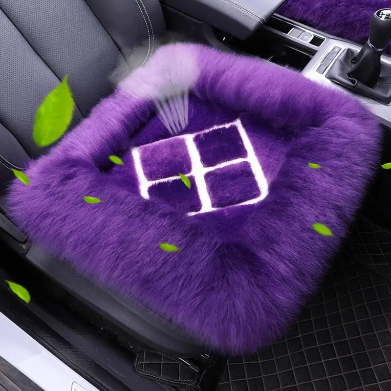 

3PCS/Set Car Seat Winter Wool Velvet Winter Warm High And Low Bristle Seat Cushion Mat