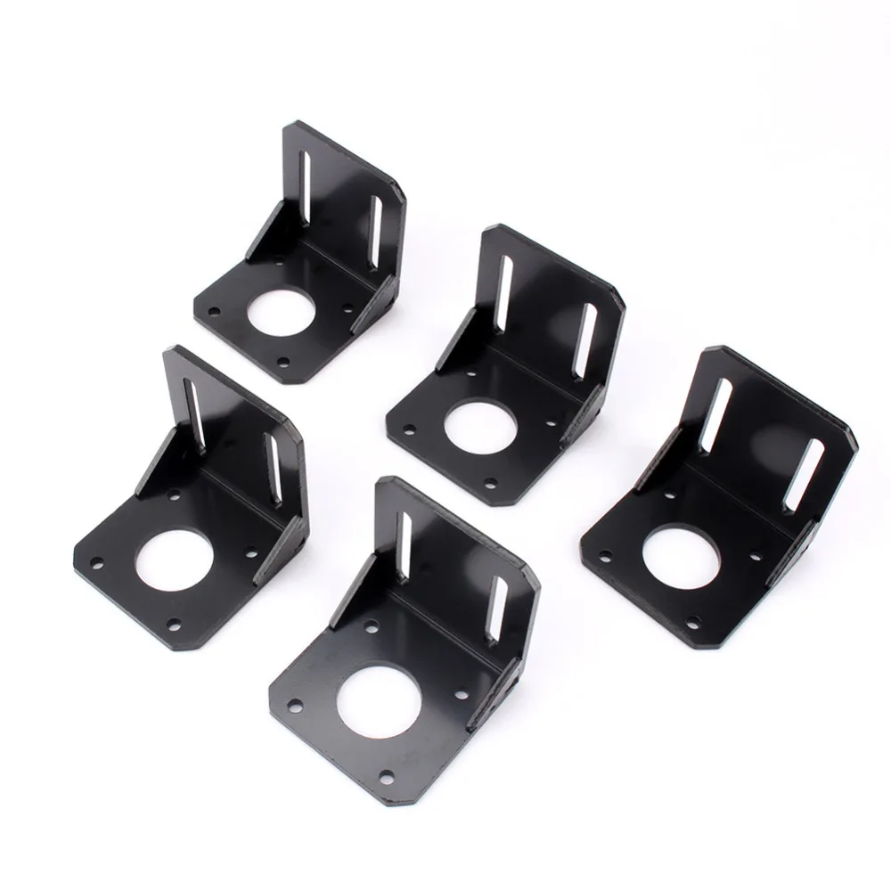 

5Pcs Alloy Steel L Mounting Bracket 42mm NEMA17 Stepper Motor Support Holder Shelf With Screws 5x5x5cm Motor Fixing Accessories